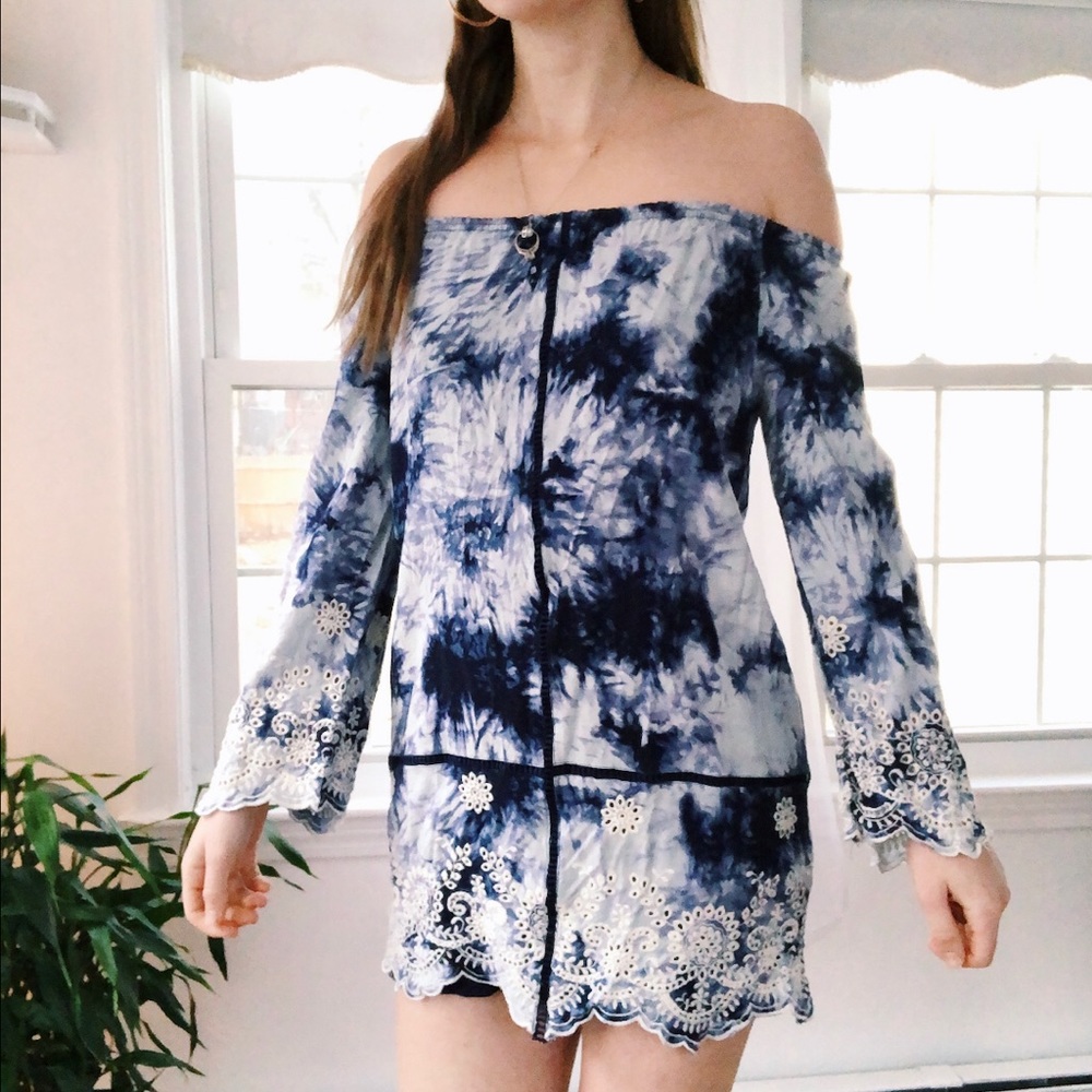 Blue Tie Dye Summer dress